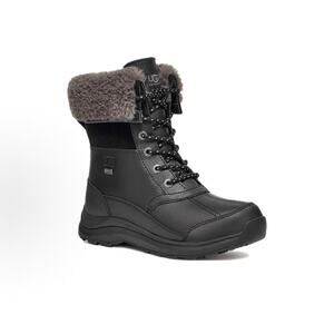 UGG WOMEN'S 8 BLACK ZAYLEE MICRO WINTER BOOTS WATERPROOF 1138155 NIB